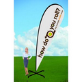 16ft Teardrop Flag with X Stand-single